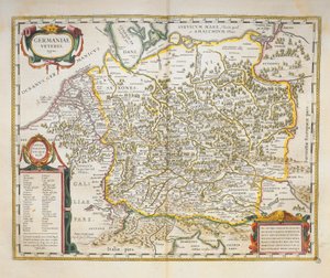 Veteris Alemanha do Theatrum Orbis Terrarum de Willem Bleau, Amsterdão de Willem Blaeu