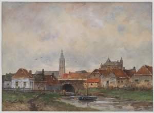 Fechadura superior em Steenbergen, 1800s. de Willem C Rik