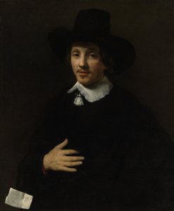Retrato de um auto-retrato de homem, 1653 ou 1655. de Willem Drost