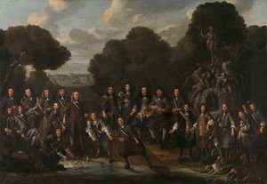 Alegoria sobre o florescimento da pesca holandesa após a Segunda Guerra Anglo-Holandesa (1665-67) de Willem Eversdijck (attributed to)