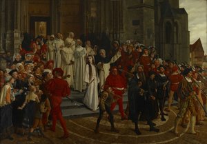 Um mártir do século XVI - Johanna Van Santhoven, 1883. de Willem Geets