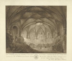 Abóbada do Castelo de Vredenburg
O cofre subterrâneo do Castelo de Vredenburg em Utrecht (título sobre o objecto)