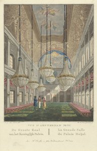 Interior do Palácio Real de Amsterdã Vue d