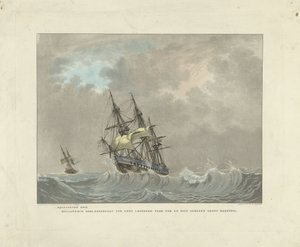 Veleiro em ondas altas
Cadeirante. Oorlogsfregat hollandsch oorlogsfregat ter lente afrouxamento para jib e cavar velas principais de recife (título no objecto)