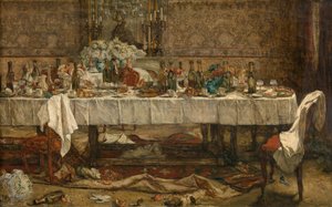 Após o Casamento (óleo sobre painel) de Willem II Linnig