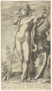 Minerva perto de uma árvore
Pallas (título sobre o objecto)
Julgamento de Paris (título da série) de Willem Isaacsz. van Swanenburg