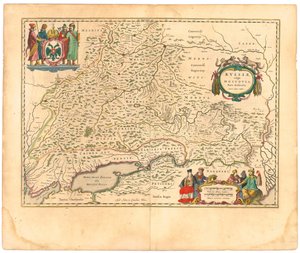 Mapa da Rússia a partir de: Velho Mundo ..., 1645