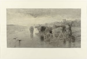 Pôr do sol de Willem Maris