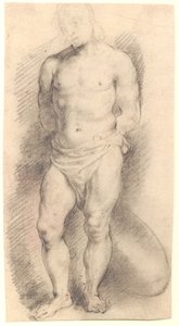 Vista frontal de uma figura masculina de Willem Panneels