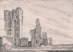 A Casa em Kleef perto de Haarlem, de Verscheyden Landtschapjes Various Little Landscap..., ca. 1616.