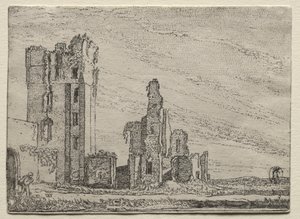 Ruínas do Castelo Huys Te Kleef perto de Haarlem