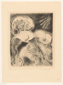 Dois homens de boxe de Willem Retera (signed by artist)