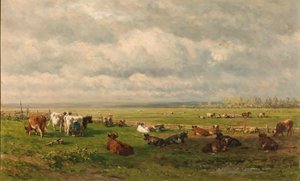Paisagem de Prados com Gado
Paisagem de prados com gado de Willem Roelofs (I)