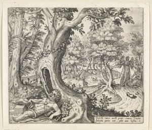 Hagar e Ishmael no deserto
História de Hagar e Ishmael (título da série) de Willem Thibaut
