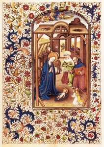 Cena da Natividade de "O Livro de Horas de Leonor de la Vega".