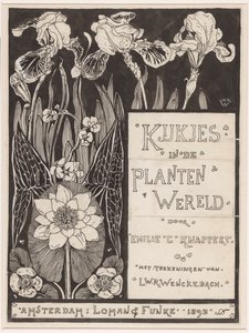 Desenho de encadernação para: Knappert, Emilie C., Views of the plant world, 1893 de Ludwig Willem Reymert Wenckebach