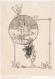 Desenho de encadernação para: Knappert, Emilie C., Views of the plant world, 1893