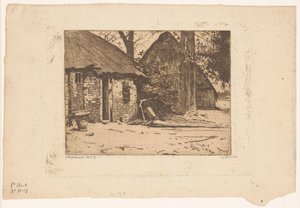 Fazenda com celeiro em Brabant de Willem Witsen (signed by artist)