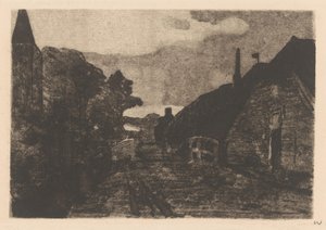Dorpsweg em Diepenheim de Willem Witsen (signed by artist)