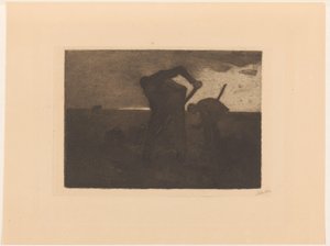 Três colhedoras de batatas de Willem Witsen (signed by artist)