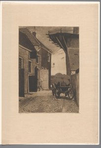 Vista do Molensteeg em Wijk bij Duurstede de Willem Witsen (signed by artist)