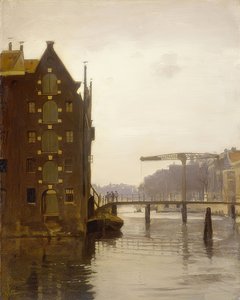 Bodenspeicher no einer Amsterdamer Gracht (armazéns em um canal de Amsterdã em Uilenburg)