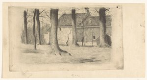 Árvores em uma casa de Willem Arnoldus Witsen
