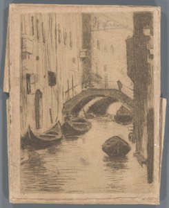 Ponte sobre o Rio di San Toma, Veneza de Willem Arnoldus Witsen