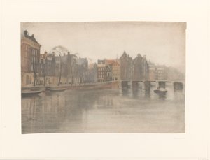 O Velho Waal em Amsterdã de Willem Arnoldus Witsen