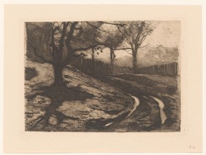 Paisagem com árvores e cerca de Willem Arnoldus Witsen
