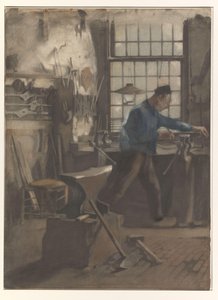Ferreiro na sua forja de Willem Arnoldus Witsen