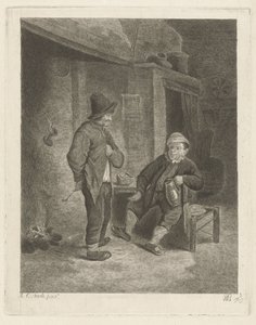 Interior com agricultores de Willem de Bruin