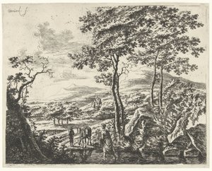 Paisagem com um condutor de mula
Paisagens com figuras (título da série)