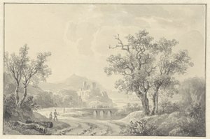 Paisagem com uma ruína à vista de Willem de Klerk
