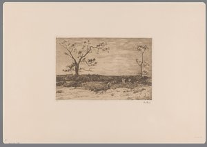 Paisagem com árvores nuas e lenhadores Carregando talhadia (título original)