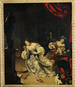 Le The - Hora do chá ... de Willem van (after) Mieris