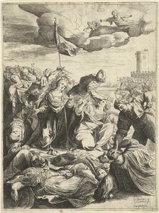 Santa Úrsula sitiada pelos hunos de Willem van Haecht (II)