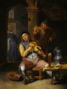 The Blind Fiddler, 1637-1677. de Willem van Herp