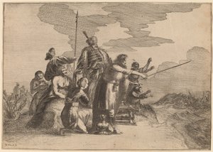 Faraó perecendo no Mar Vermelho de Willem van Lande