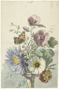 Buquê de flores com borboleta
