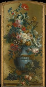Flores num vaso azul, século XVIII.