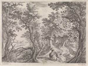 Bileam e o burro
Paisagens italianas (título da série) de Willem van Nieulandt (II)