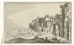 Banhos de Diocleciano
Ruínas romanas e paisagens costeiras (série 1) (título da série) de Willem van Nieulandt (II)