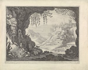 Paisagem vista da caverna de Willem van Nieulandt (II)