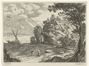 Pesca milagrosa
Paisagens italianas (título da série) de Willem van Nieulandt (II)