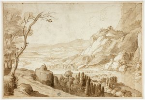 Paisagem do Reno de Willem van Nieuwlandt II
