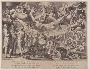 Juízo Final, placa 13 de Tronos da Justiça (Thronus Iustitiae) de Willem van Swanenburgh