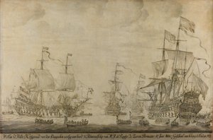 Conselho de Guerra a bordo das Sete Províncias, a Bandeira de Michiel Adriaensz de Ruyter, 10 de Junho de 1666, antes da Batalha dos Quatro Dias: episódio da Segunda Guerra Anglo-Holandesa