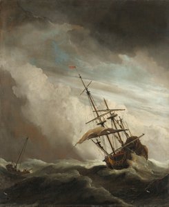 Um Navio no Alto Mar Apanhado por um Squall, conhecido como 