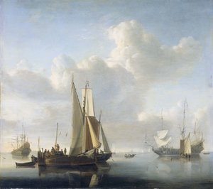 Navios antes da costa
Navios ao largo da costa de Willem van de Velde (II)